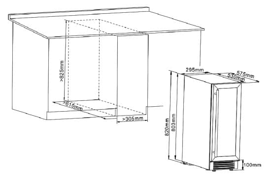 Встраиваемый винный шкаф Cellar Private CP017-2T