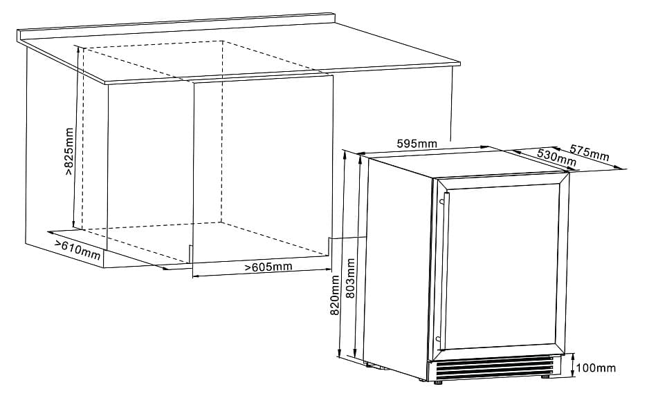 Встраиваемый винный шкаф Cellar Private CP042-2T