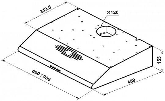 Подвесная вытяжка Korting KHT 6334 X