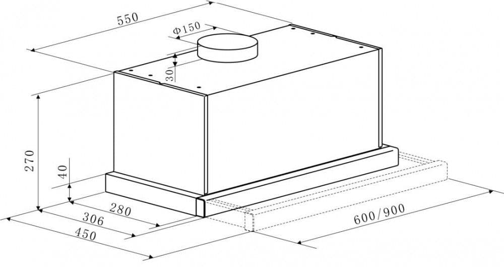 Встраиваемая вытяжка Kaiser EA 644 ElfEm Eco