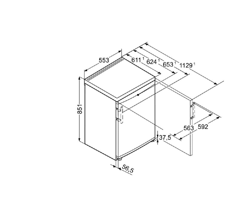 Отдельностоящий морозильник Liebherr GP 1213