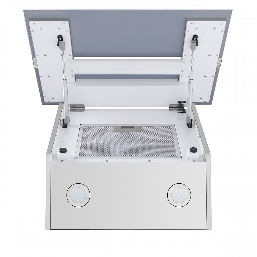 Пристенная вытяжка Maunfeld MERSEY 60 Inox Glass white