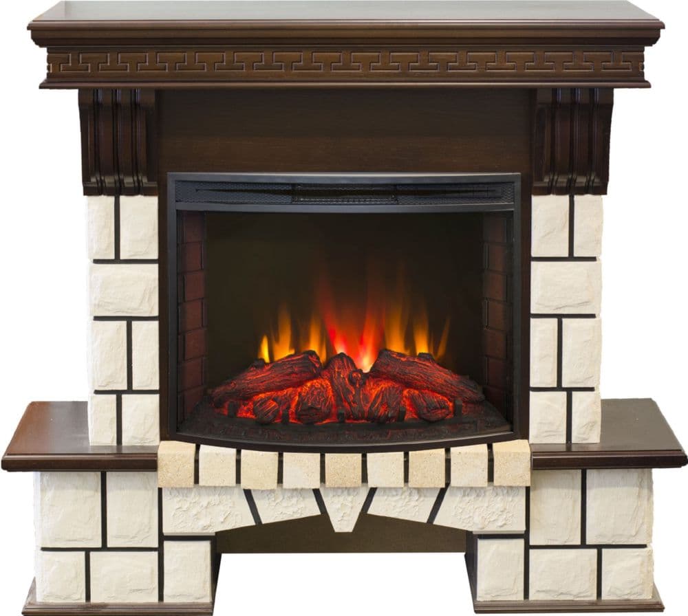Каминокомплект Real Flame Stone new 25/25,5 + Evrika 25,5 LED