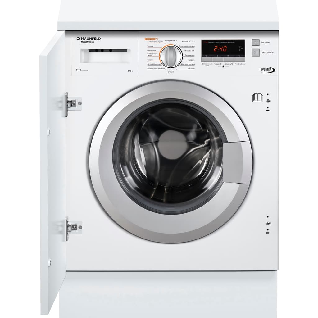 Встраиваемая стиральная машина с сушкой Maunfeld MBWM1486S