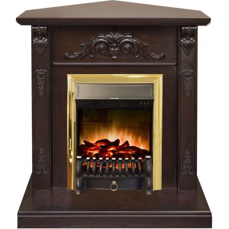 Каминокомплект Real Flame Anita corner STD/EUG AO + Fobos s Lux BR