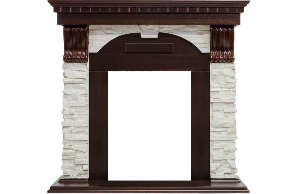 Портал для камина Dimplex Dublin арочный сланец белый