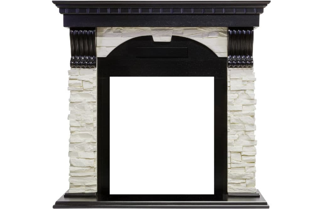 Портал для камина Dimplex Dublin арочный сланец белый