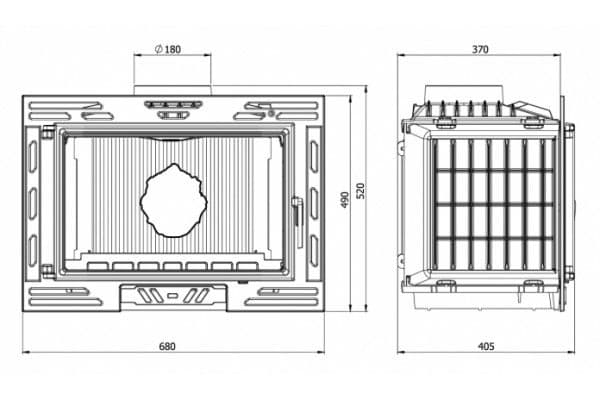 Дровяная печь Kaw-Met W9A