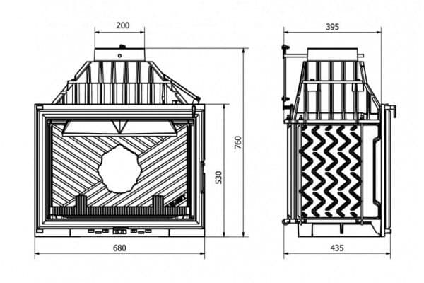 Дровяная печь Kaw-Met W11