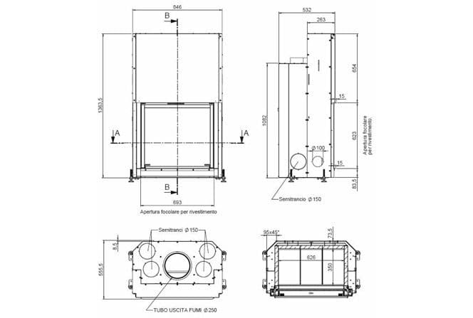 Дровяная печь MCZ Forma 75