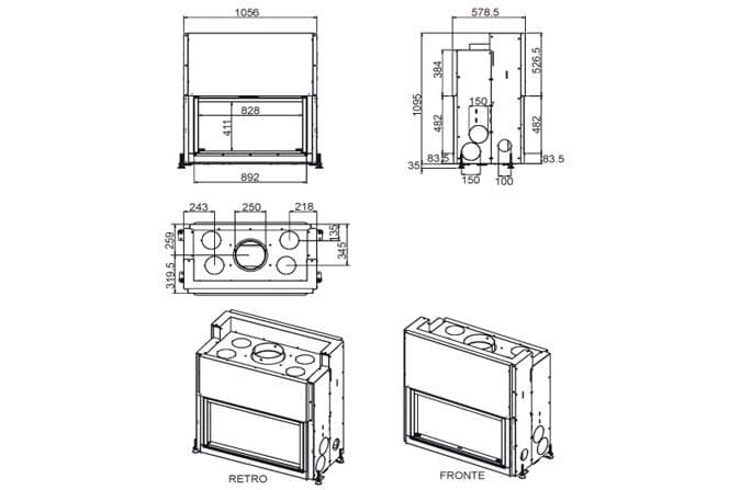 Дровяная печь MCZ Forma B 95