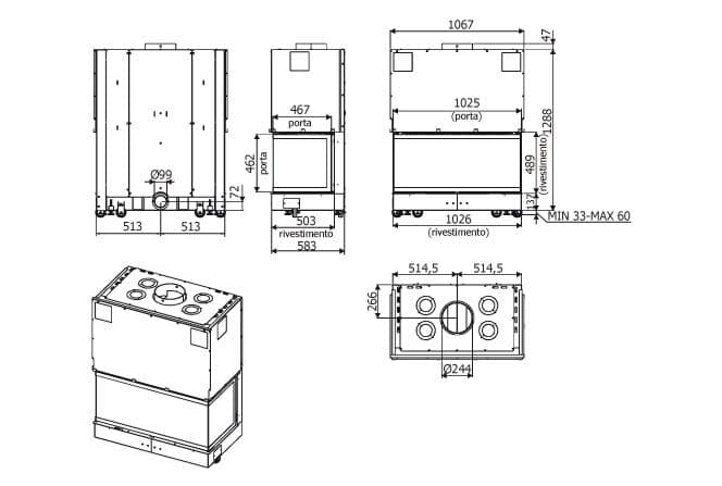 Дровяная печь MCZ Forma T95