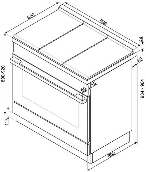 Варочный центр Smeg CPF9IPX