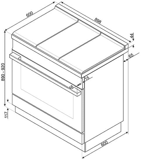 Варочный центр Smeg CPF9IPYW