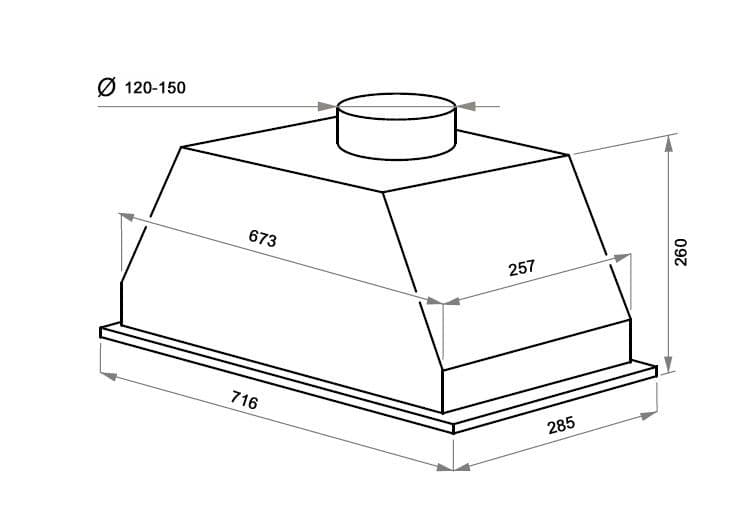 Встраиваемая вытяжка Maunfeld Urania 74