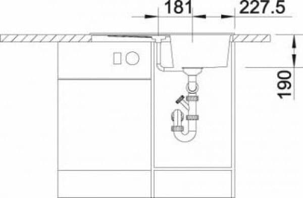 Кухонная мойка Blanco ZIA 45S алюметаллик