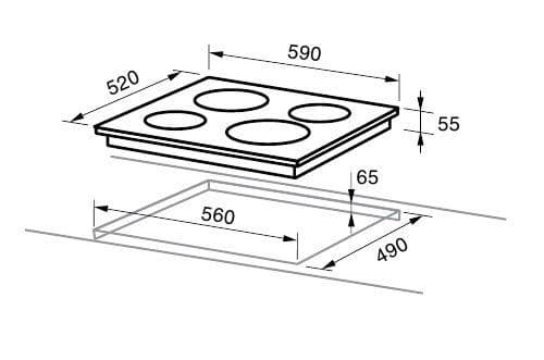 Электрическая варочная панель Midea MCH64767F