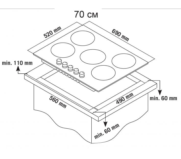 Газовая варочная панель Schaub Lorenz SLK GB7520