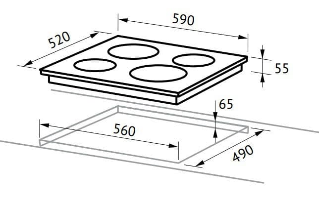 Электрическая варочная панель Hankel HIB 5064