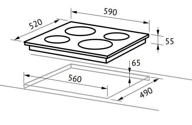 Электрическая варочная панель Hankel HIB 9065