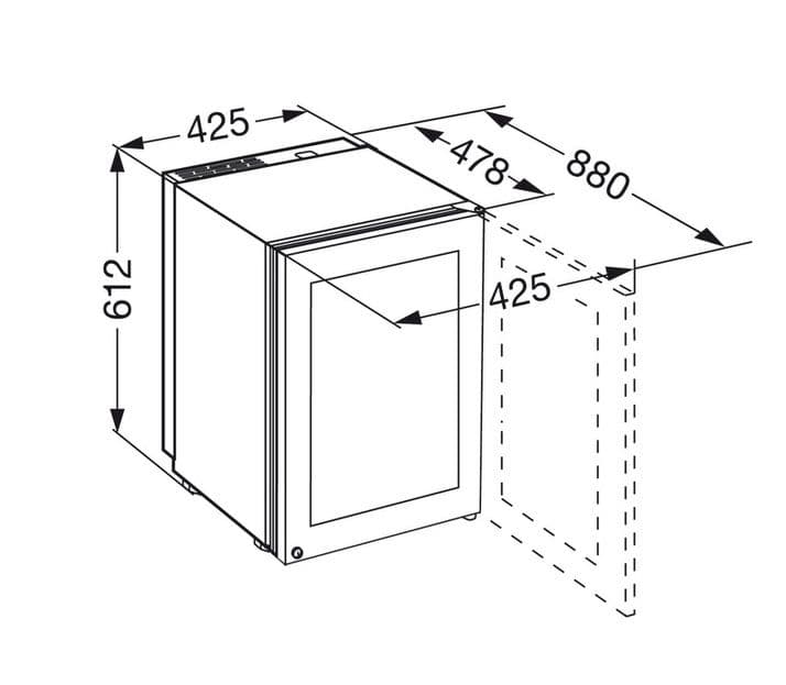 Отдельностоящий винный шкаф Liebherr Wkes 653