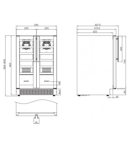 Отдельностоящий винный шкаф Vestfrost W 38