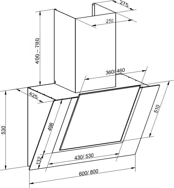 Пристенная вытяжка Kaiser AT 6409 FW